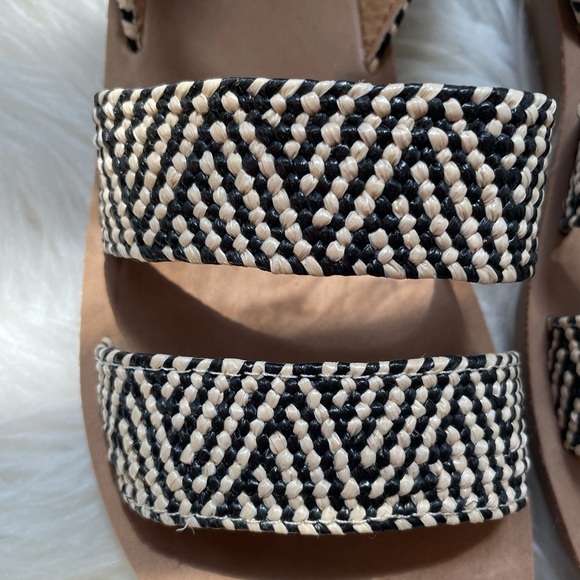 Aztec Tribal Woven Ankle Strap Sandals - Picture 5 of 16